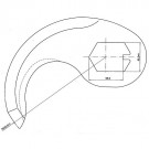 Cuchilla cutter Fatosa 125 R-232 3,5mm