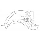 Cuchilla cutter Knecht R-220 sin surcos 