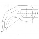 Cuchilla cutter T-Vall 150 R-234 5mm